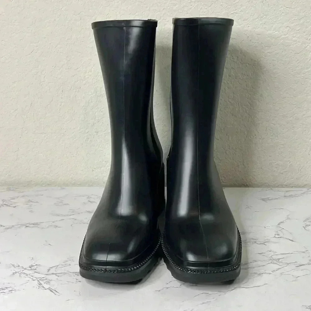 INC International Concepts Black Rain Boots - Picture 5 of 14